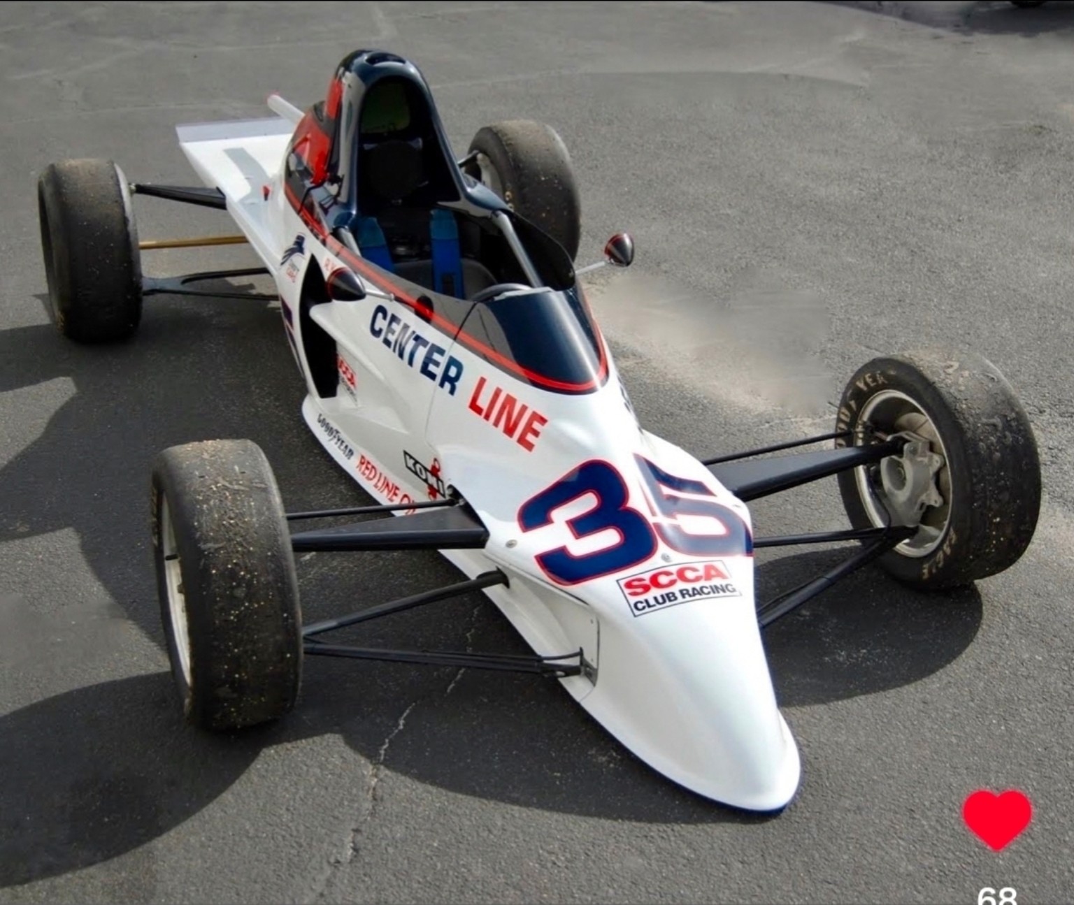 Historic photograph of R.K. Smith's original Swift DB1 number 35