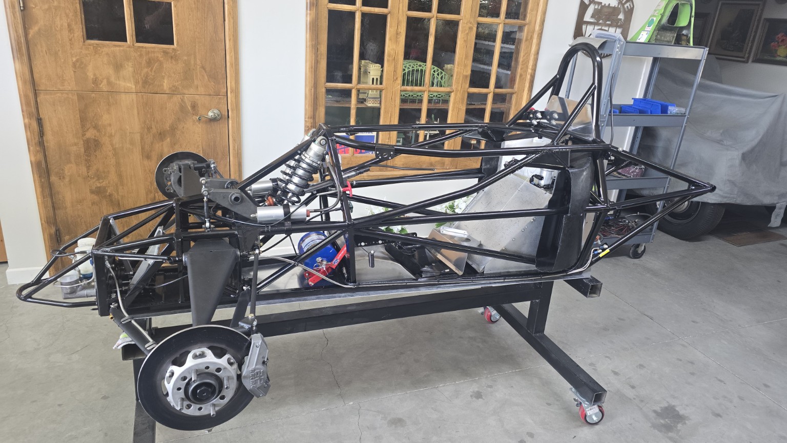 Swift DB1 chassis and mechanical components during assembly
